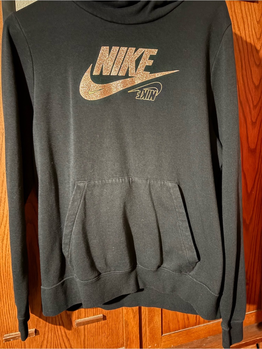 Nike Black Sweatshirt with White Label